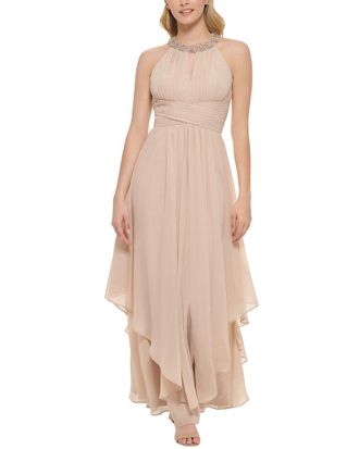 Eliza J Halter Chiffon Gown