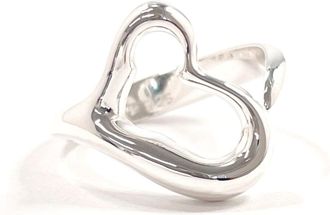Tiffany & Co. Open Heart Silver Silver 925 Band Ring (Pre-Owned)