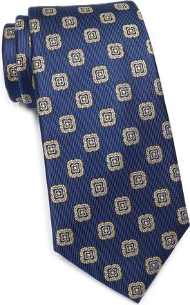 Duchamp Medallion Silk Tie in Navy at Nordstrom Rack