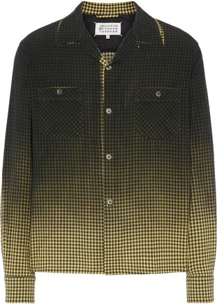 Maison Margiela Chequered-pattern Long-sleeved Shirt