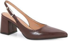 Berness Pointed Toe Slingback Pump in Brown at Nordstrom Rack, Size 5.5