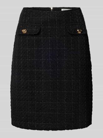 Christian Berg Knielanger Rock in Boucl&eacute;-Optik in Black, Gr&ouml;&szlig;e 36