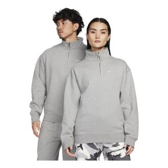 Nike Solo Swoosh 1/4-zip sweatshirt Grey DQ5210-063