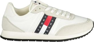 Tommy Hilfiger Sneaker - Heren - Sneakers - Wit - 43 EU - Leer - Schoenen