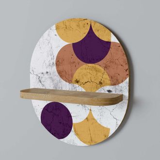 OEM Geometr&iacute;a Agrietada Estante Ovalado