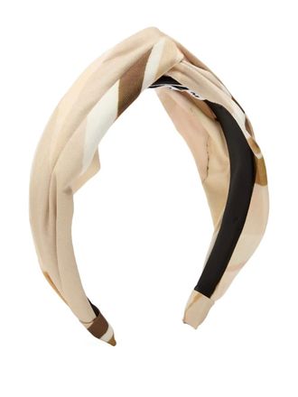 Eugenia Kim striped knotted headband - Toni neutri