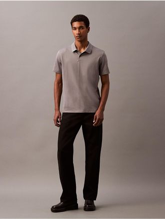 Calvin Klein Mens Performance Classic Polo Shirt - Grey - XS