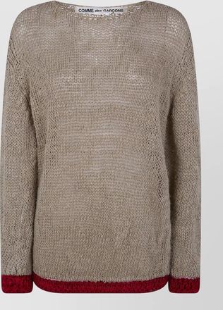 Comme Des Gar&ccedil;ons round neck knit long sleeve top