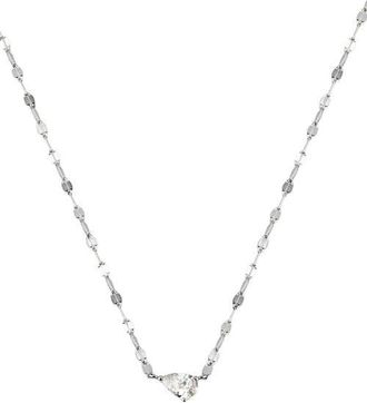Made by Mary Dew Drop Solitaire Necklace in Silver at Nordstrom