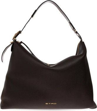 Etro Bolso Hobo L de Piel - Bags - Mujer - Marr&oacute;n - ONE SIZE