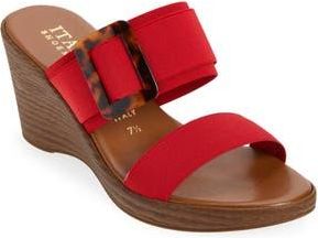 Italian Shoemakers Amara Wedge Sandal in Red at Nordstrom Rack, Size 7.5