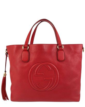 Gucci Red Others Soho Tote (Authentic Pre-Loved)