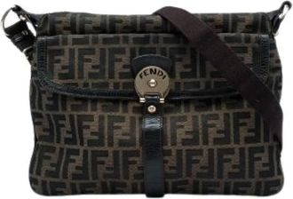 Fendi Pre-owned Canvas fendi-bags - Dames - Vintage Schoudertas - Bruin - ONE Size - Vintage