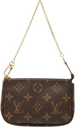 Louis Vuitton Pre-owned Fabric Mini Bag - Dames - Vintage Mini Tas - Bruin - ONE Size - Vintage