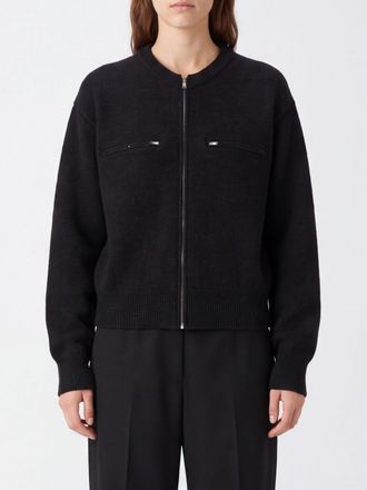 Christophe Lemaire Cardigan girocollo in lana dalpaca con zip e spalle scese