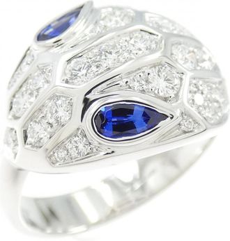 Bulgari Serpenti White Gold (18K) Band Ring (Pre-Owned)