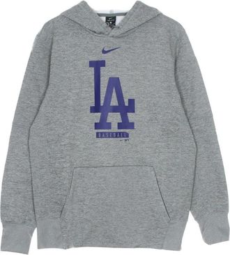 Nike MLB Logo Therma Performance Pullover Hoodie - Heren - Sportshirts - Grijs - M - Polyester - Fitness