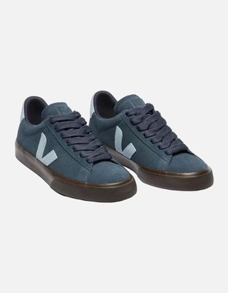 Veja Womens Veja Campo Suede Womens Nautico Steel Eagle Trainers - Blue - Size: 6