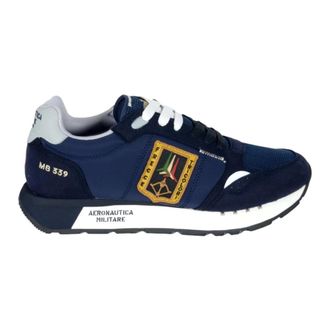 Aeronautica Aeronautica Militare, Sneakers, male, Blue, Size: 10 US Sc0292 Sneakers