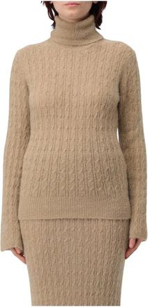 Liu Jo Dolcevita Alpaca Blend Trui - Dames - Coltruien - Beige - XS - Truien & Vesten
