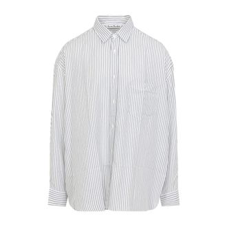 Acne Studios Gestreepte Knopenblouse - Heren - Casual Overhemden - Blauw - S - Overhemden