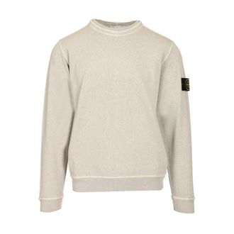 Stone Island Malfil&eacute; Fleece Old Effect Crewneck Sweatshirt - male - Stone Island - Sweatshirts - Gray - 2XL - Sweatshirts & Hoodies