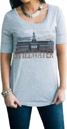 Gameday Couture Oklahoma State University Landmark Tee In Stillwater