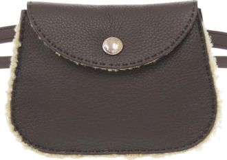Herm&egrave;s Brown Taurillon Clemence Leather Leather Fanny Pack Pochette (Pre-Owned)