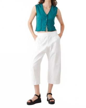 PRAIRIE UNDERGROUND Womens Metric Cropped Pants In White