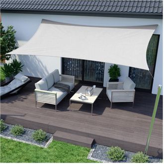 Trade Shop Trade Shop - Copy Of Harla Tend Quadrata Parasole Protecci&oacute;n Sole Ombregtura Giardino 3x3mt Beige 017029