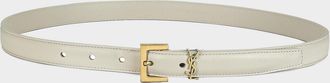 Saint Laurent YSL Monogram Leather Belt
