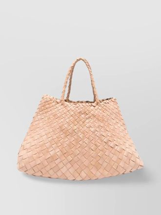 Dragon Diffusion santa croce small leather tote bag