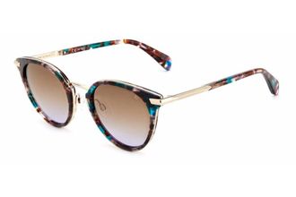 Rag & Bone Brown Shaded Violet Oval Ladies Sunglasses RNB 1058/G/S 05MU/QR 53