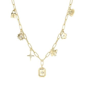 Electric Picks 14K Plated Tallulah Charm Necklace
