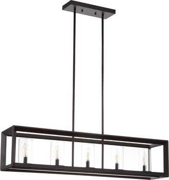 Jonathan Y Designs Jonathan Y Designs 5-Light Anna Bronze Pendant