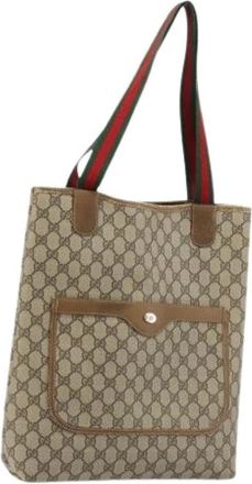 Gucci Pre-owned Tote Bags, female, Beige, Size: ONE SIZE Pre-owned Vintage Tote Bag