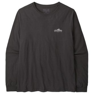 Patagonia L/S Fitz Roy Foothills T-Shirt Longsleeve f&uuml;r Herren | grau/schwarz