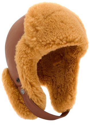 Acne Studios Shearling Leather hat - Brown - One Size