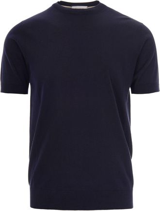 Paolo Pecora Blue Knit T-Shirt