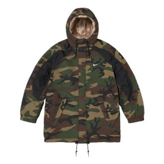 SUPREME FW26 x Nike Faux Fur Reversible Parka Woodland Camo SUP-FW26-055-WMO