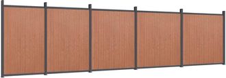 Berkfield Home Fence Panel Brown 872x186 cm WPC