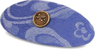 Etro Jacquard Denim Hair Clip