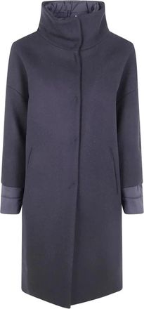 Herno Giaccone - Dames - Parka Jassen - Zwart - XL - Leer - Jassen