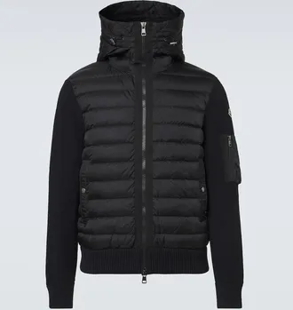 Moncler Down-paneled cardigan