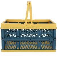 OEM Caja De Almacenamiento Plegable, Cesta De Pl&aacute;stico Para Exteriores, Ideal Para Acampar, Viajar Y Comprar (amarilla, Tama&ntilde;o Peque&ntilde;o 30 X 20 X 15 Cm) - 