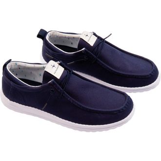 Tailorbyrd Guy Canvas Boat Shoe in Navy at Nordstrom Rack, Size 8.5