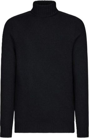 Dondup Wollen coltrui - Heren - Coltruien - Blauw - L - Wol - Truien & Vesten