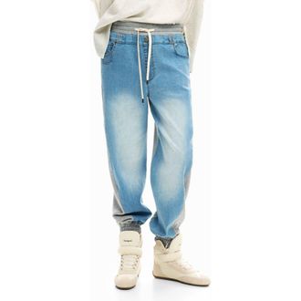 Desigual Hybrid Jogger Jeans in Light Blue at Nordstrom, Size X-Small