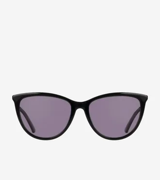 Cole Haan Womens Edgy Cateye Sunglasses - Black