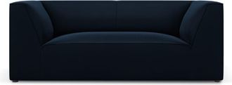 CXL by Christian Lacroix Sofá 2 plazas de terciopelo azul oscuro